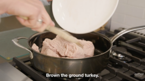 browning turkey in skillet