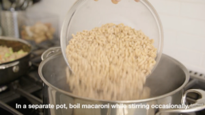 cooking macaroni