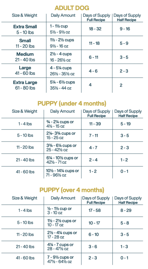 fish feeding instructions for dogs