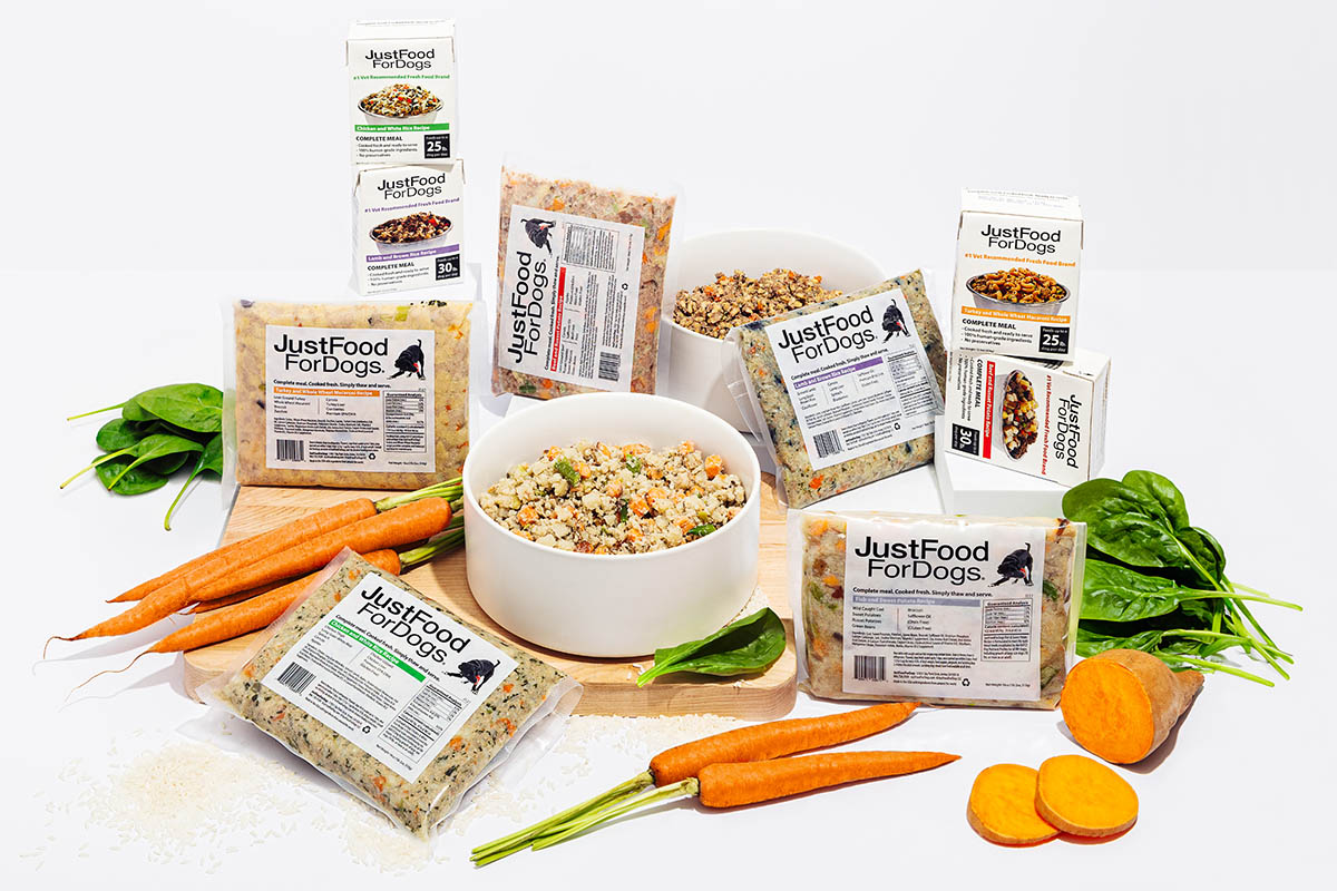 justfoodfordogs fresh dog food display