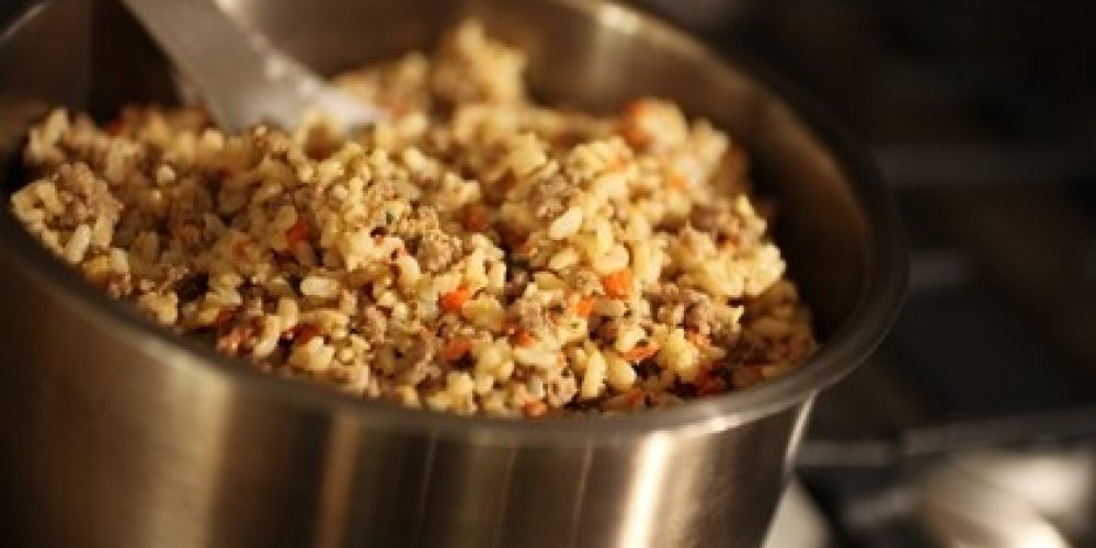 how much chicken and rice to feed dog