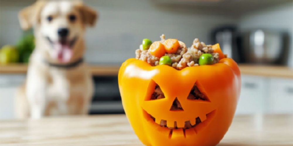 stuffed bell pepper dog treat